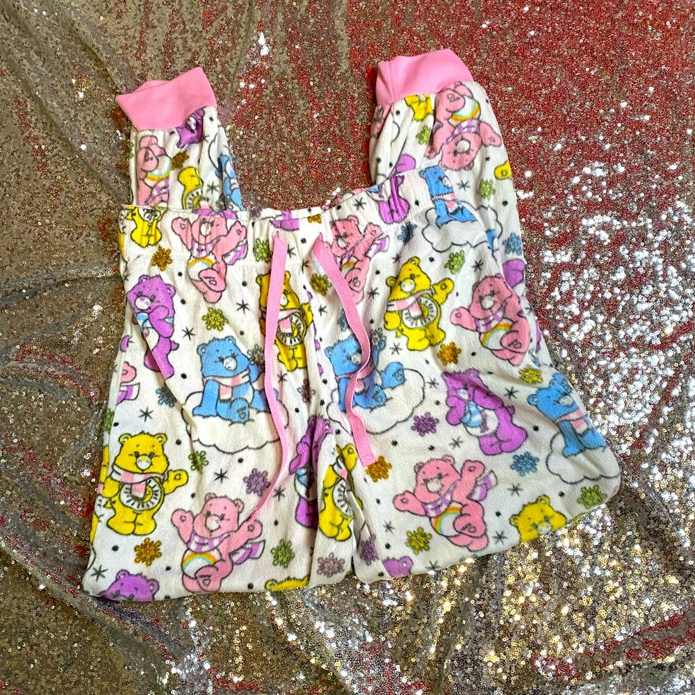Fleece care bear pants